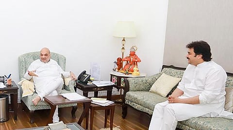 காங்கிரஸ் கட்சியில் இருந்து நீக்கப்பட்ட எம்எல்ஏ குல்தீப், அமித் ஷாவுடன் சந்திப்பு