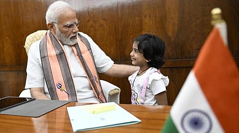 “நீங்கள் தான் மோடி ஜி, நீங்கள் தினமும் டிவியில் வருவீர்கள்” - பிரதமரை சிரிக்க வைத்த 5 வயது சிறுமி