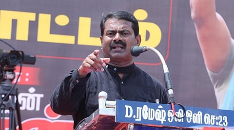 மாட்டிறைச்சி அரசியல் செய்ய இது திராவிட மாடல் அரசா அல்லது ஆரிய மாடல் அரசா? - திமுகவுக்கு சீமான் கேள்வி