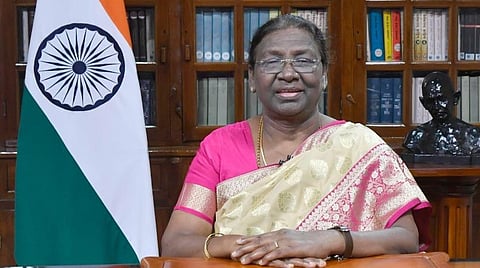 குடியரசுத் தலைவர் திரவுபதி முர்மு.