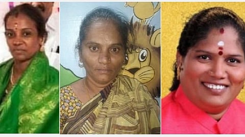 சரண்யா, தெய்வானை, தனலட்சுமி.