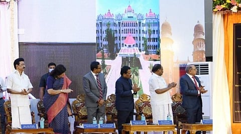 சென்னை உயர் நீதிமன்ற நிகழ்ச்சியில் முதல்வர் ஸ்டாலின்