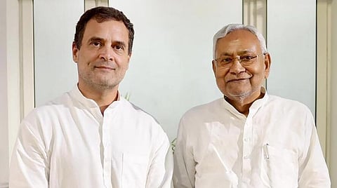 ராகுலுடன் நிதிஷ் குமார் சந்திப்பு