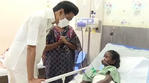 சிகிச்சைக்குப் பின்னர் சிறுமி தான்யா