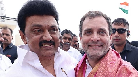 ராகுல் காந்தியுடன் தமிழக முதல்வர் ஸ்டாலின்