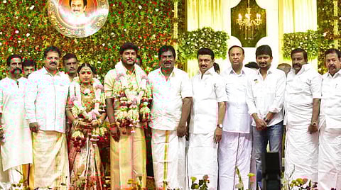 அமைச்சர் மூர்த்தி இல்ல திருமண விழாவில் முதல்வர் ஸ்டாலின்