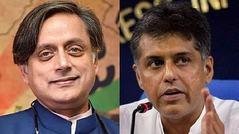 சசி தரூர், மனீஷ் திவாரி | கோப்புப் படம்.