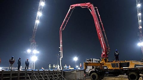 ராமர் கோயில் கட்டுமானப் பணி நடைபெறும் இடம்