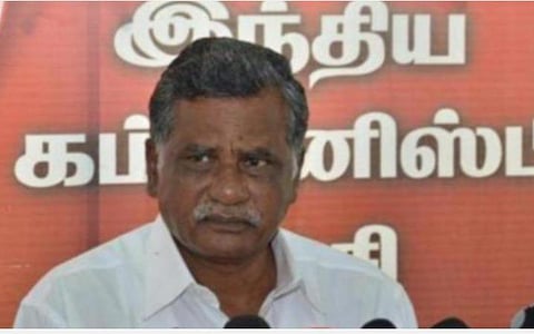 இந்தியக் கம்யூனிஸ்ட் கட்சியின் மாநிலச் செயலாளர் இரா.முத்தரசன் | கோப்புப் படம்.