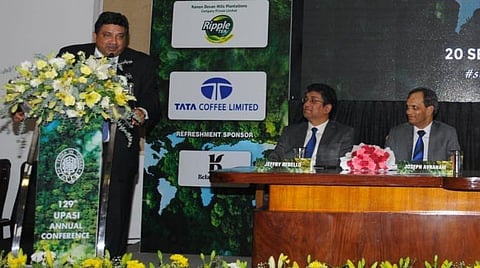 குன்னூர் உபாசி அரங்கில் நேற்று நடைபெற்ற தென்னிந்திய தோட்ட அதிபர்கள் சங்க மாநாட்டில் பேசிய தமிழக நிதி அமைச்சர் பழனிவேல் தியாகராஜன்.