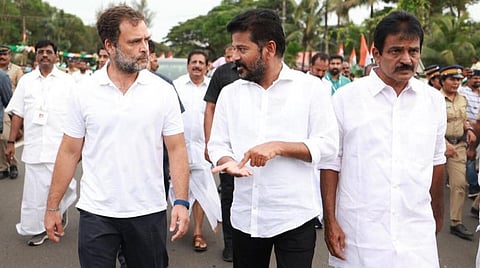 13-வது நாளாக நடைபெற்ற பாத யாத்திரை - கேரள கல்லூரி வளாகத்தில் மரக்கன்று நட்ட ராகுல் காந்தி