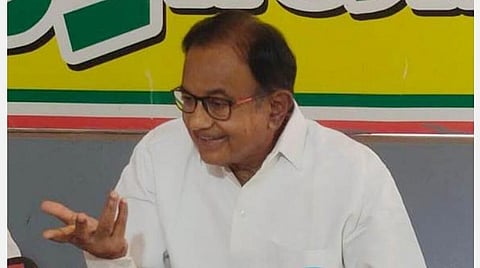 கோப்புப்படம்: காங்கிரஸ் மூத்த தலைவர் ப.சிதம்பரம்