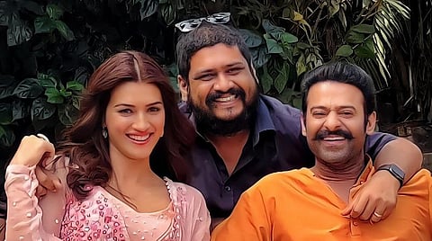 நடிகை கிரித்தி சனோன், பிரபாஸ்.