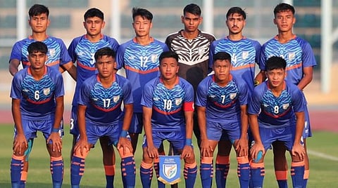 கால்பந்தில் ஓமனை வீழ்த்தியது இந்தியா