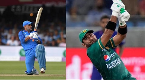 தோனி மற்றும் இஃப்திகார் அகமது.