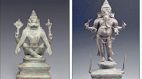 யோகநரசிம்மர், விநாயகர் சிலைகள்