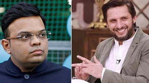 ஜெய் ஷா மற்றும் அஃப்ரிடி.