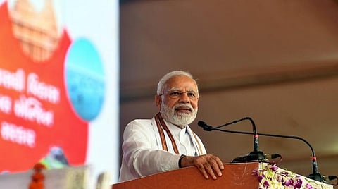 நிகழ்வில் பிரதமர் மோடி.