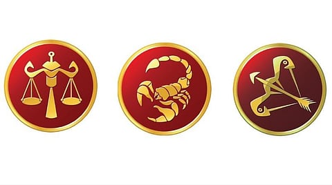 துலாம், விருச்சிகம், தனுசு ராசிகளுக்கு இந்த வாரம் எப்படி? | பலன்கள் @ நவ.10 - 16