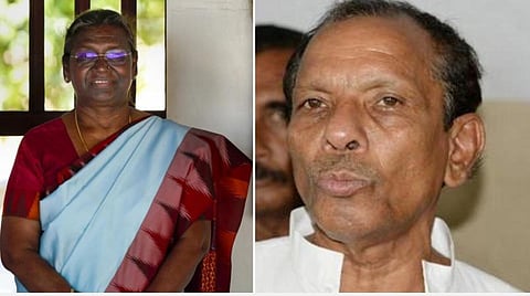 இடது: குடியரசுத் தலைவர் திரவுபதி முர்மு | வலது: மேற்கு வங்க அமைச்சர் அமைச்சர் அகில் கிரி | கோப்புப் படங்கள்