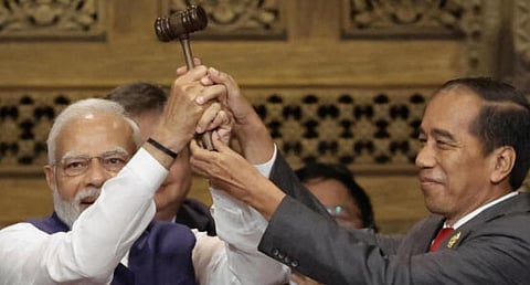 ஜி-20 கூட்டமைப்பின் புதிய தலைமைப் பொறுப்பு இந்தியா வசம் ஒப்படைப்பு