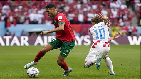 மொராக்கோ - குரோஷியா அணிகளுக்கு இடையிலான போட்டி