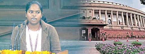 நாடாளுமன்றத்தில் ராஜேந்திர பிரசாத் குறித்து தமிழில் உரையாற்றிய காரைக்கால் மாணவி தானியா