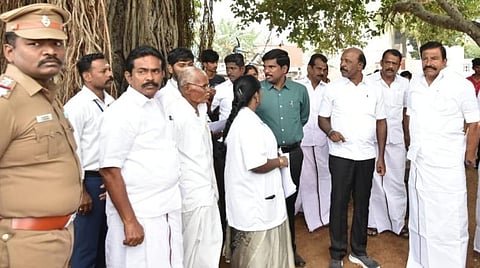 ஆய்வு மேற்கொண்ட அமைச்சர்