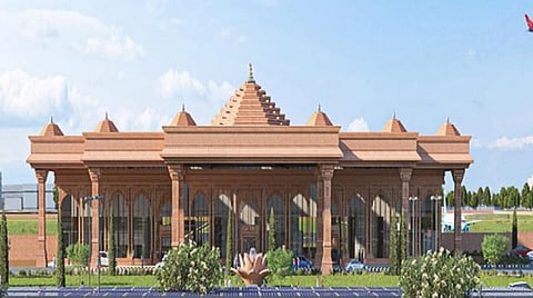 அயோத்தி விமான நிலைய தோற்றம்