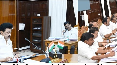 முதல்வர் தலைமையில் நடைபெற்ற அமைச்சரவைக் கூட்டம் |