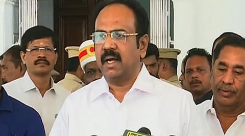 செய்தியாளர்களுக்கு பேட்டி அளித்த அமைச்சர் தங்கம் தென்னரசு