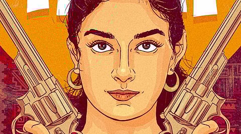 ரிவால்வர் ரீடா - வித்தியாசமான போஸ்டரில் கவனம் ஈர்க்கும் கீர்த்தி சுரேஷ்!