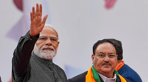 பிரதமர் மோடி மற்றும் ஜே.பி.நட்டா