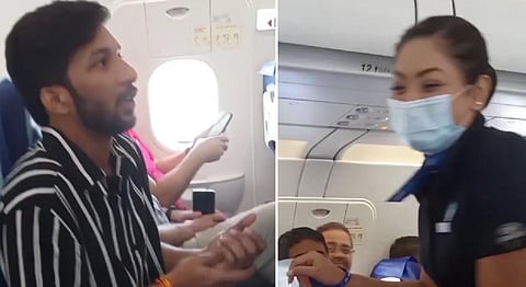 குட்காவை துப்ப விமான பணிப்பெண்ணிடம் ஜன்னலைத் திறக்க சொன்ன பயணி: விமானத்தில் கலாட்டா
