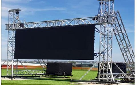 பழநியில் கும்பாபிஷேகத்தை பார்க்க எல்இடி திரைகள் அமைப்பு