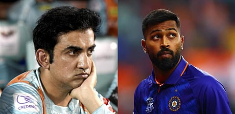 கவுதம் கம்பீர் மற்றும் ஹர்திக் பாண்டியா