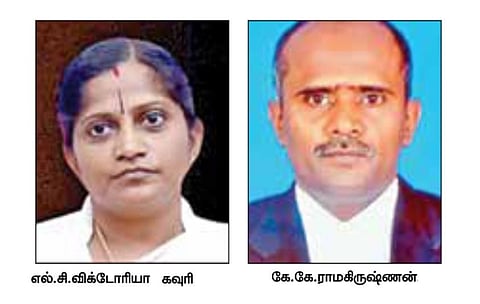 உயர் நீதிமன்ற புதிய நீதிபதிகள் 2 பேர் மதுரை கிளைக்கு மாற்றம்