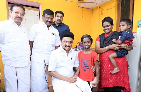 சிறுமி டானியாவை சந்தித்த முதல்வர் மு.க.ஸ்டாலின்