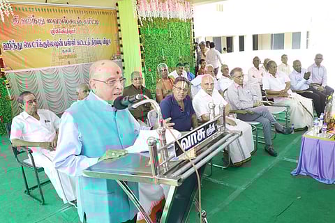 ‘அதிக மொழிகளை கற்பது மாணவர்களின் நினைவுத்திறனை அதிகரிக்கும்’ - ஶ்ரீவில்லிபுத்தூரில் விஞ்ஞானி கஸ்தூரிரங்கன் பேச்சு