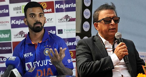 கே.எல்.ராகுல் மற்றும் சுனில் கவாஸ்கர் | கோப்புப்படம்