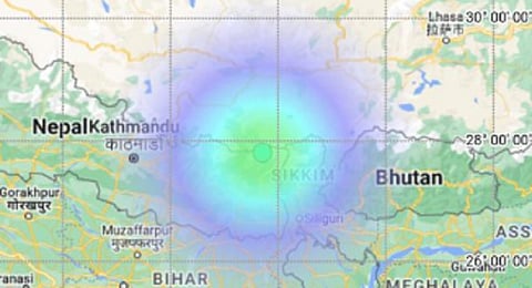 சிக்கிமில் நிலநடுக்கம் - ரிக்டர் அளவுகோலில் 4.3 ஆக பதிவு