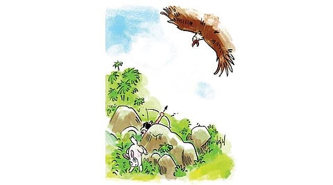 நானும் கதாசிரியரே! - 3: மீனைப் போல ஜம்ப் பண்ணிச்சு முயல்!