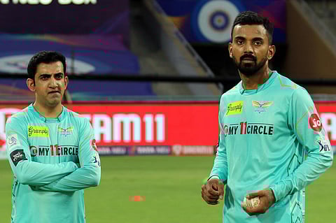 கவுதம் கம்பீர் மற்றும் கே.எல்.ராகுல் | கோப்புப்படம்