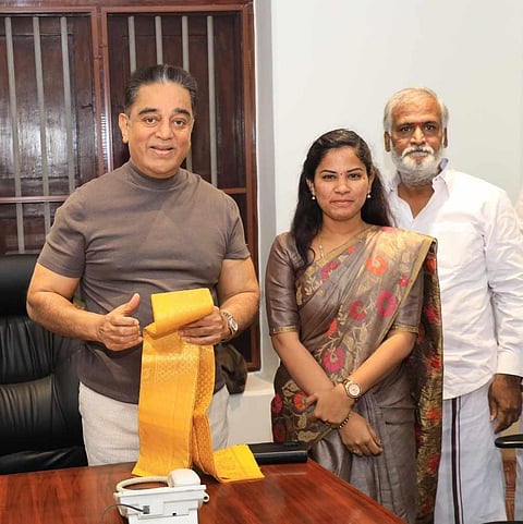 கமல்ஹாசனுடன் அமைச்சர் சேகர்பாபு, மேயர் பிரியா சந்திப்பு