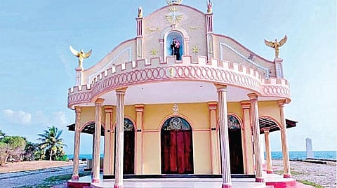 கச்சத்தீவில் உள்ள புனித அந்தோணியார் ஆலயம்.