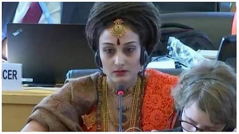 ஐ.நா. கூட்டத்தில் இந்தியாவுக்கு எதிராக பேசவில்லை - நித்தியானந்தாவின் பெண் சீடர் விஜயபிரியா மறுப்பு