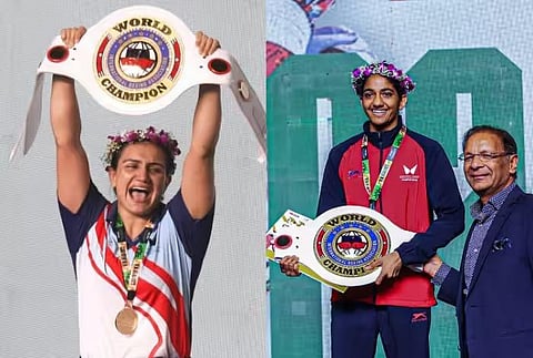 மகளிர் உலக குத்துச்சண்டை சாம்பியன்ஷிப்: இந்தியாவின் நீது, சவீட்டி தங்கம் வென்று அசத்தல்