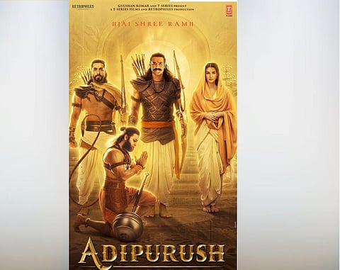 பிரபாஸின் 'ஆதி புருஷ்' படக்குழு வெளியிட்ட புதிய போஸ்டர்