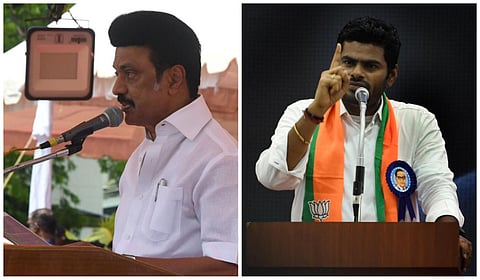 இடது - தமிழக முதல்வர் ஸ்டாலின் | வலது: அண்ணாமலை | கோப்புப் படங்கள்