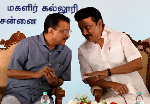 அர்விந்த் கேஜ்ரிவால் மற்றும் மு.க.ஸ்டாலின் | கோப்புப் படம்